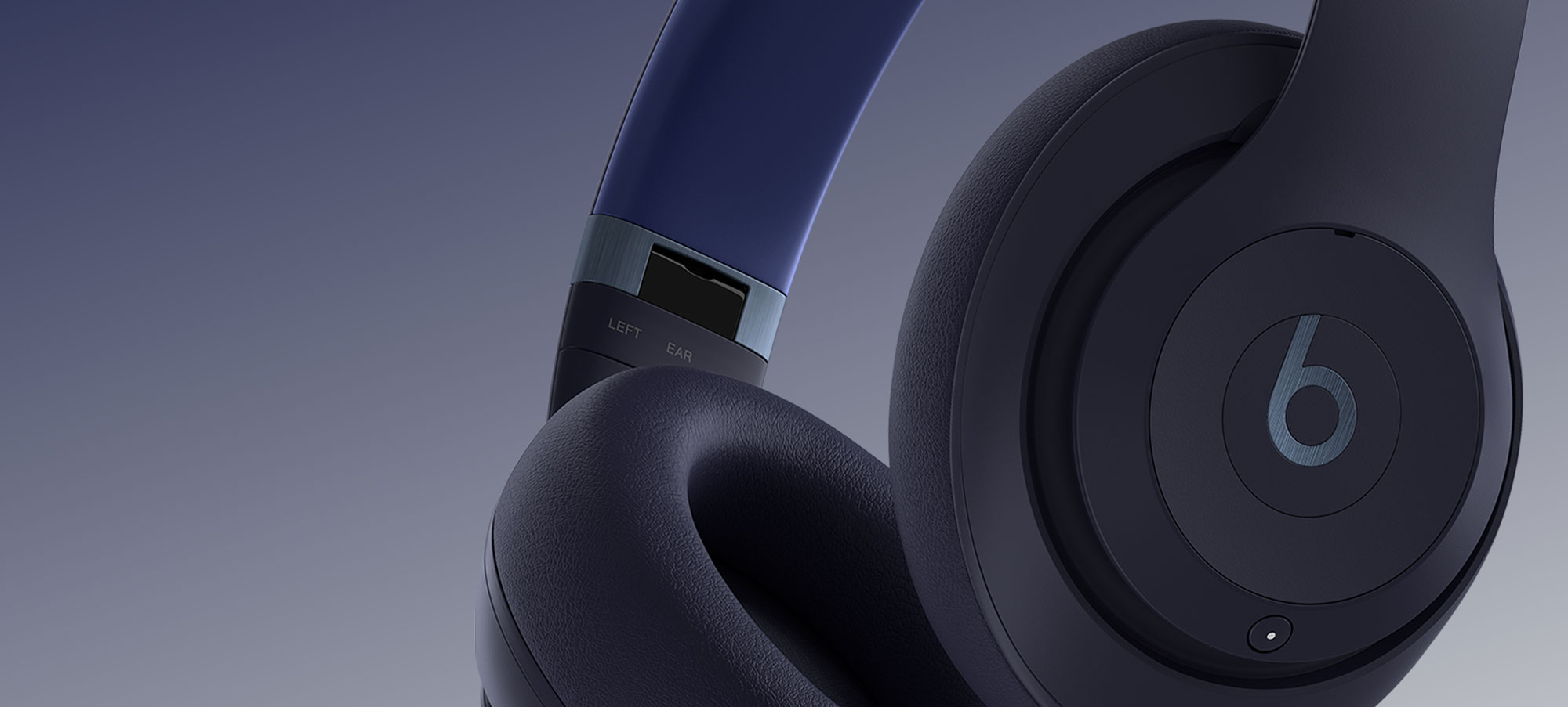Close-up of Beats Studio Pro in Navy