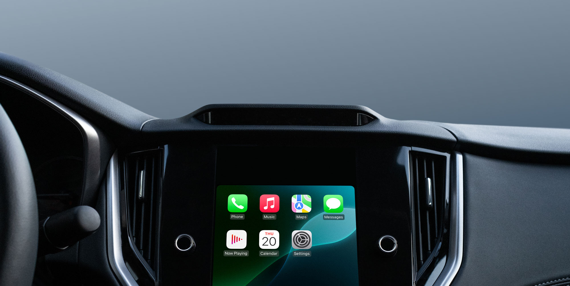 Apple CarPlay 显示界面。