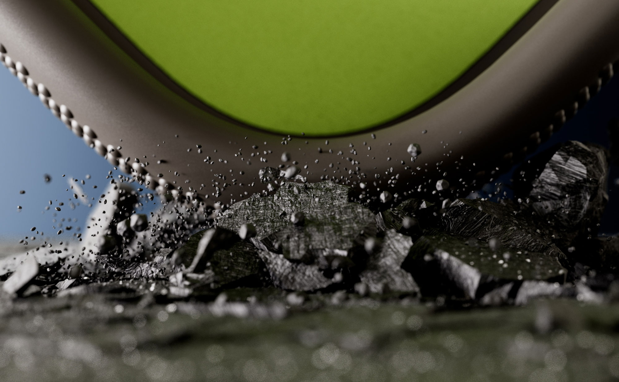 Close-up of the Beats iPhone 17 Rugged Case with ultra-strong polymer back, shock-absorbing sidewalls, and reinforced corners.