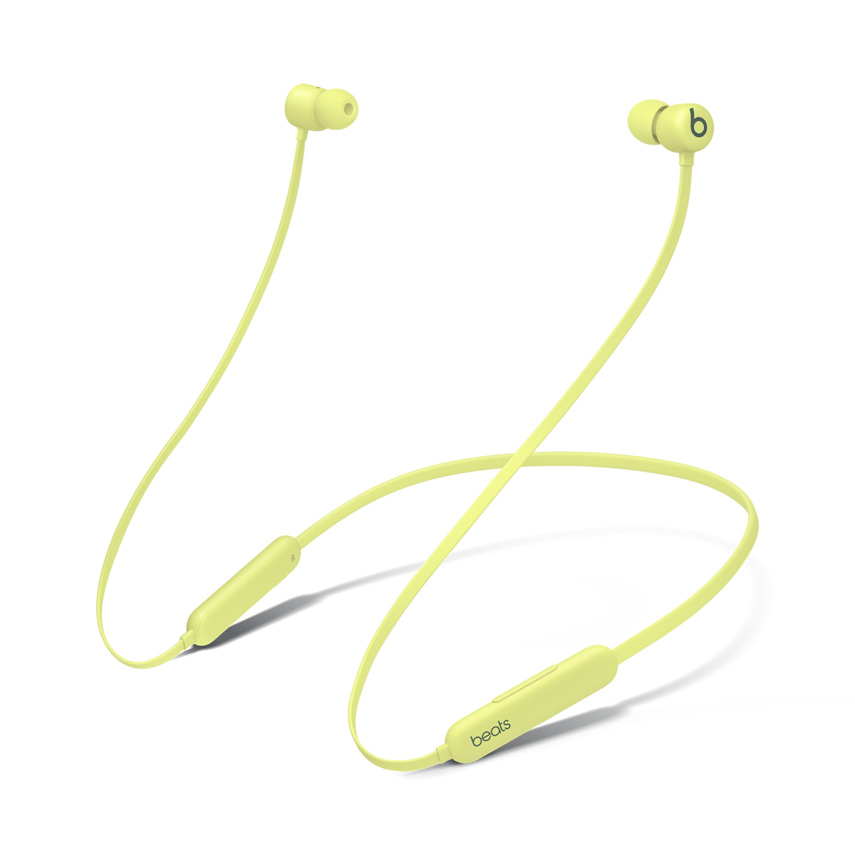 A pair of Beats Flex in Yuzu Yellow