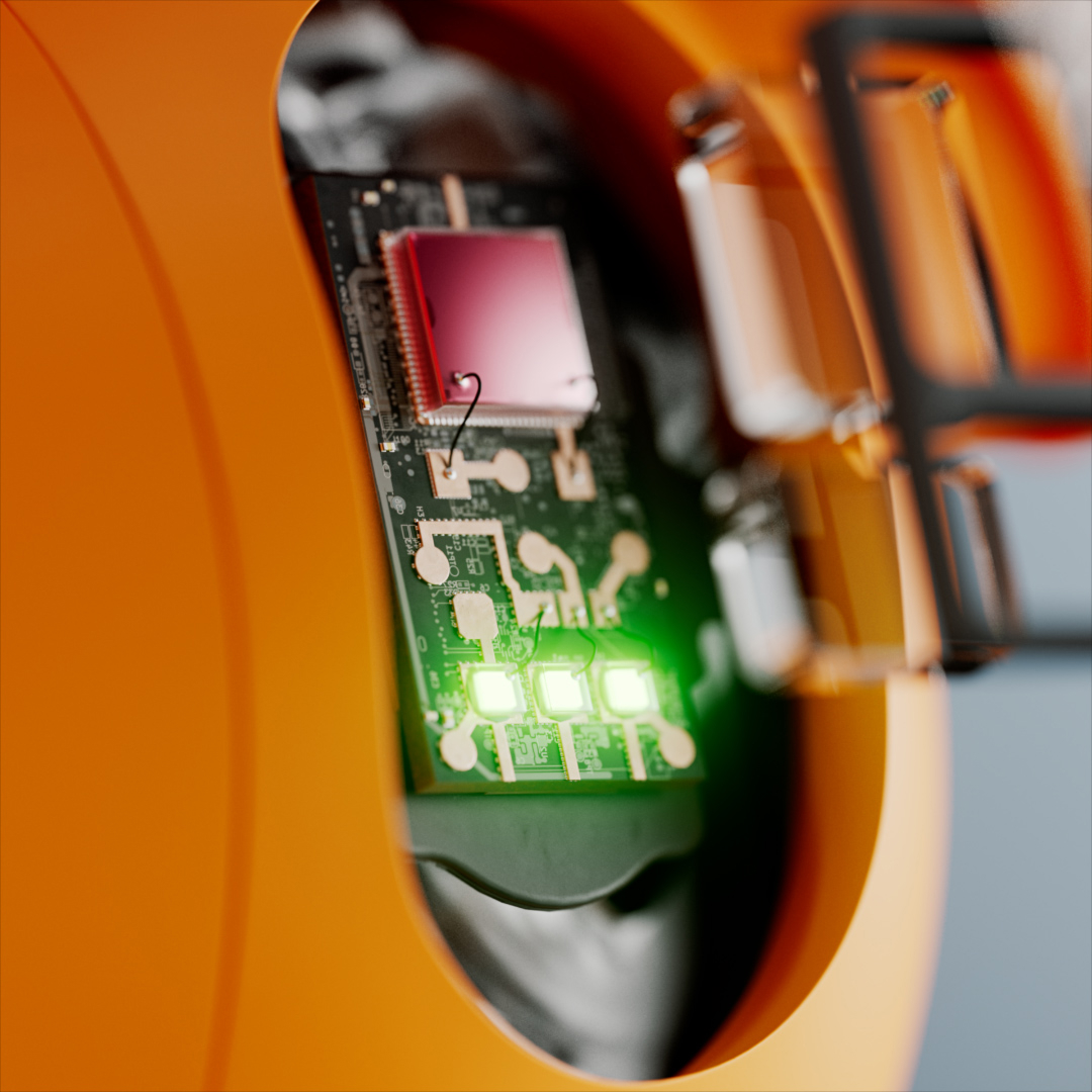 heart rate monitor's optical sensor with a pulse