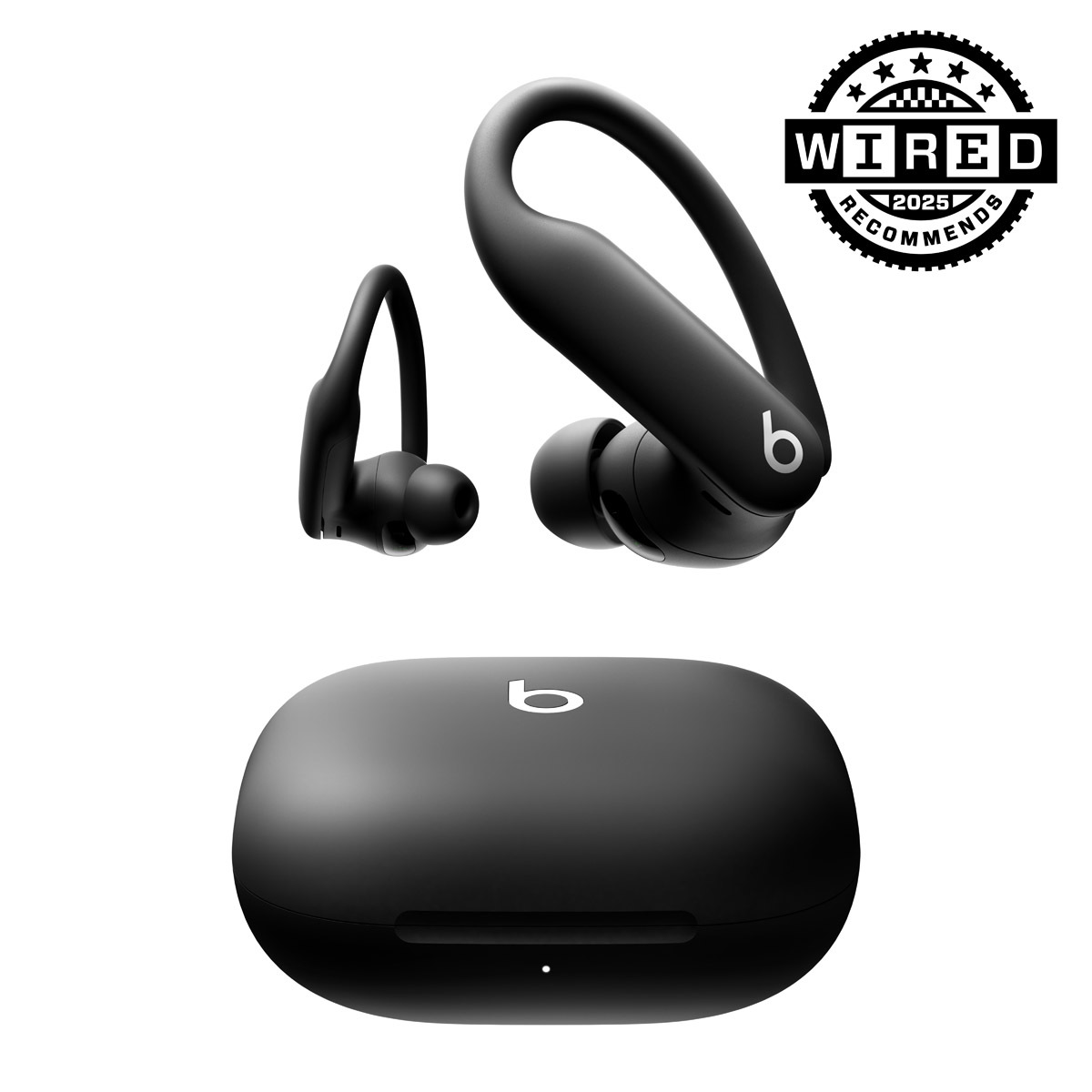 Close-up of Powerbeats Pro 2 in Jet Black.