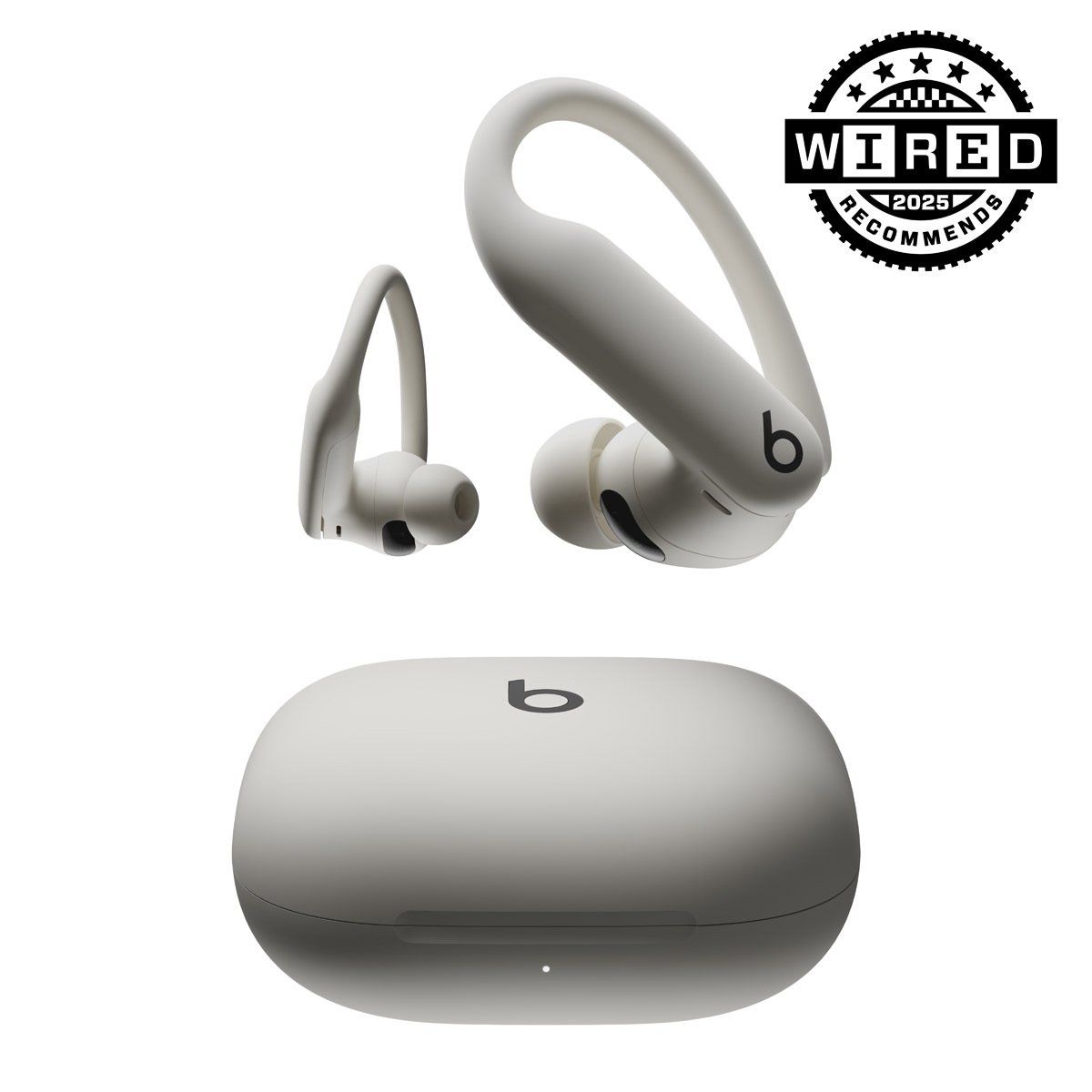Close-up of Powerbeats Pro 2 in Quick Sand.