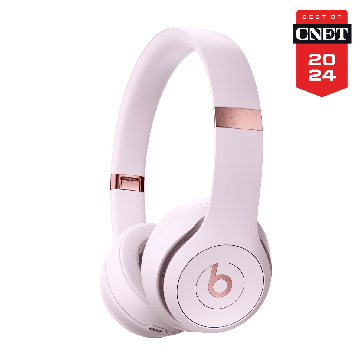 Close-up of Beats Solo 4 in Cloud Pink