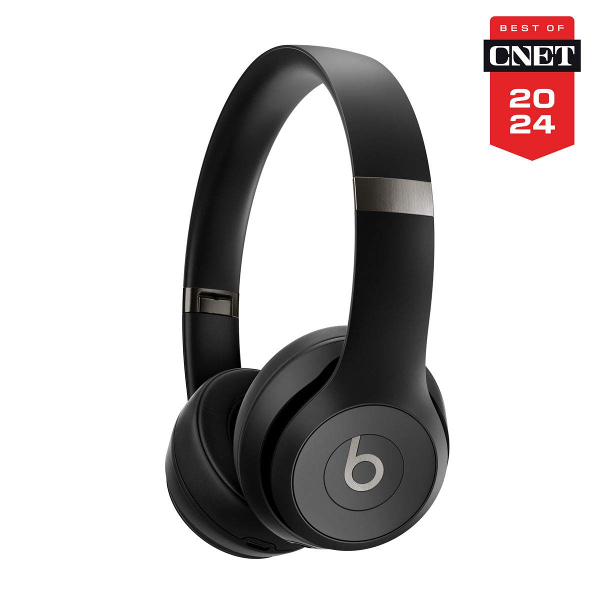 Close-up of Beats Solo 4 in Matt Black