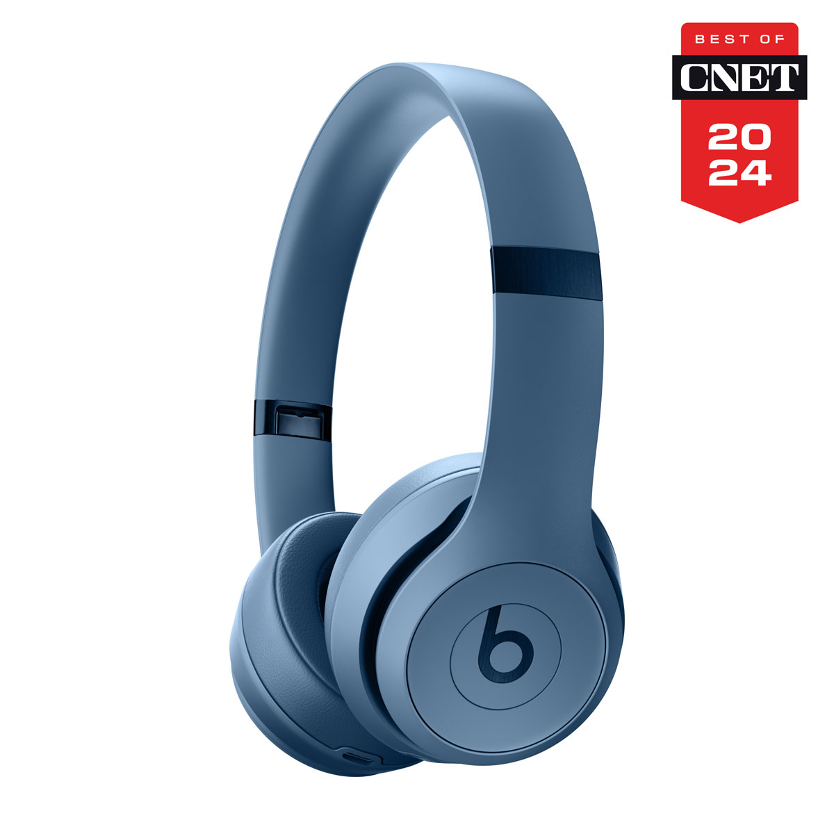 Close-up of Beats Solo 4 in Slate Blue