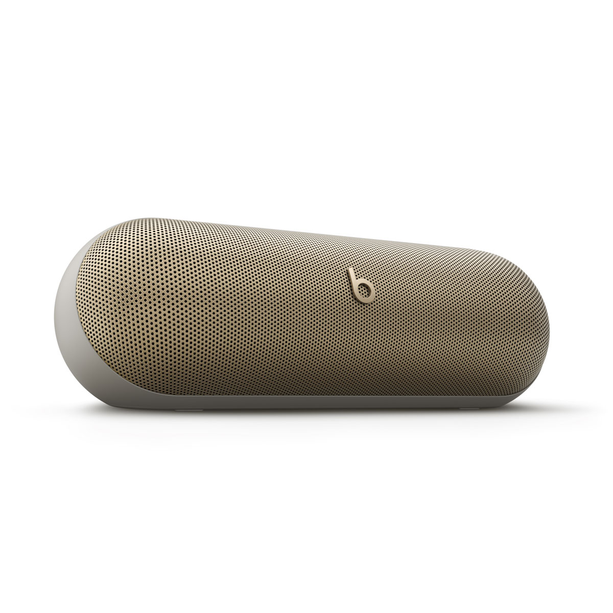 Beats Pill speaker in the color Champagne Gold.